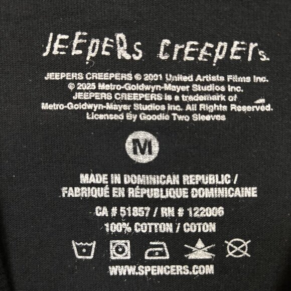 Jeepers Creepers Where'd You Get Those Peppers Horror T-Shirt Size Medium - Picture 4 of 4